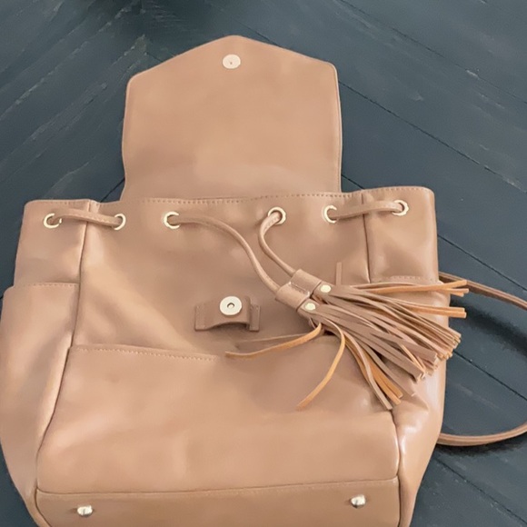 Almond White Elm Luna Drawstring Backpack - Picture 6 of 6